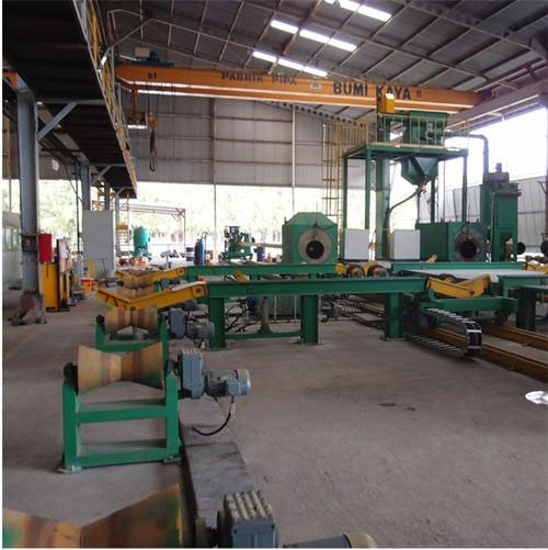 鋼管內(nèi)壁拋丸機組裝車間